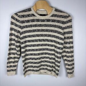 American Eagle Outfitters Mens‎ Striped Crew Neck Sweater Knit Pullover Size L